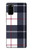 W3452 Plaid Fabric Pattern Case Cover Custodia e Flip Case per Samsung Galaxy S20