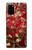 W2414 Red Blossoming Almond Tree Van Gogh Case Cover Custodia e Flip Case per Samsung Galaxy S20 Plus, Galaxy S20+