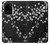 W2544 Japanese Kimono Style Black Flower Pattern Case Cover Custodia e Flip Case per Samsung Galaxy S20 Ultra