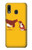 W1093 Rooster and Cat Joke Case Cover Custodia e Flip Case per Samsung Galaxy A20, Galaxy A30