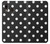 W2299 Black Polka Dots Case Cover Custodia e Flip Case per Samsung Galaxy A20, Galaxy A30