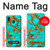 W2688 Aqua Copper Turquoise Gemstone Graphic Case Cover Custodia e Flip Case per Samsung Galaxy A20, Galaxy A30