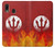 W2803 Fire Red Devil Spear Symbol Case Cover Custodia e Flip Case per Samsung Galaxy A20, Galaxy A30