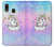 W3256 Cute Unicorn Cartoon Case Cover Custodia e Flip Case per Samsung Galaxy A20, Galaxy A30