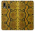 W3365 Yellow Python Skin Graphic Print Case Cover Custodia e Flip Case per Samsung Galaxy A20, Galaxy A30