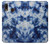 W3439 Fabric Indigo Tie Dye Case Cover Custodia e Flip Case per Samsung Galaxy A20, Galaxy A30