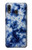 W3439 Fabric Indigo Tie Dye Case Cover Custodia e Flip Case per Samsung Galaxy A20, Galaxy A30