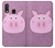 W3269 Pig Cartoon Case Cover Custodia e Flip Case per Samsung Galaxy A20e