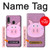 W3269 Pig Cartoon Case Cover Custodia e Flip Case per Samsung Galaxy A20e