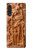 W1307 Fish Wood Carving Graphic Printed Case Cover Custodia e Flip Case per LG Velvet