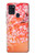 W2543 Japanese Kimono Style Flower Pattern Case Cover Custodia e Flip Case per Samsung Galaxy A21s
