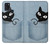 W2641 Pocket Black Cat Case Cover Custodia e Flip Case per Samsung Galaxy A21s