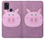 W3269 Pig Cartoon Case Cover Custodia e Flip Case per Samsung Galaxy A21s