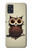 W0360 Coffee Owl Case Cover Custodia e Flip Case per Samsung Galaxy A51 5G [solo per A51 5G. NON per A51]