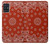W3355 Bandana Red Pattern Case Cover Custodia e Flip Case per Samsung Galaxy A51 5G [solo per A51 5G. NON per A51]
