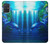 W0385 Dolphin Case Cover Custodia e Flip Case per Samsung Galaxy A71 5G [solo per A71 5G. NON per A71]