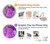 W2907 Purple Turquoise Stone Case Cover Custodia e Flip Case per Samsung Galaxy A71 5G [solo per A71 5G. NON per A71]