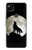W1981 Wolf Howling at The Moon Case Cover Custodia e Flip Case per Google Pixel 4a