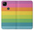 W2363 Rainbow Pattern Case Cover Custodia e Flip Case per Google Pixel 4a