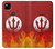 W2803 Fire Red Devil Spear Symbol Case Cover Custodia e Flip Case per Google Pixel 4a