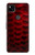 W2879 Red Arowana Fish Scale Case Cover Custodia e Flip Case per Google Pixel 4a
