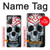 W0223 Vampire Skull Tattoo Case Cover Custodia e Flip Case per Samsung Galaxy Note 20
