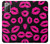 W2933 Pink Lips Kisses on Black Case Cover Custodia e Flip Case per Samsung Galaxy Note 20