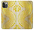 W2713 Yellow Snake Skin Graphic Printed Case Cover Custodia e Flip Case per iPhone 12, iPhone 12 Pro