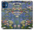 W0997 Claude Monet Water Lilies Case Cover Custodia e Flip Case per iPhone 12 mini