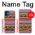 W2292 Aztec Tribal Pattern Case Cover Custodia e Flip Case per iPhone 12 mini