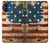 W2349 Old American Flag Case Cover Custodia e Flip Case per iPhone 12 mini