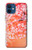W2543 Japanese Kimono Style Flower Pattern Case Cover Custodia e Flip Case per iPhone 12 mini