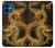 W2804 Chinese Gold Dragon Printed Case Cover Custodia e Flip Case per iPhone 12 mini