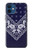 W3357 Navy Blue Bandana Pattern Case Cover Custodia e Flip Case per iPhone 12 mini