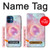 W3709 Pink Galaxy Case Cover Custodia e Flip Case per iPhone 12 mini