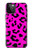 W1850 Pink Leopard Pattern Case Cover Custodia e Flip Case per iPhone 12 Pro Max