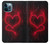 W3682 Devil Heart Case Cover Custodia e Flip Case per iPhone 12 Pro Max