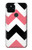 W1849 Pink Black Chevron Zigzag Case Cover Custodia e Flip Case per Google Pixel 5