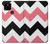 W1849 Pink Black Chevron Zigzag Case Cover Custodia e Flip Case per Google Pixel 5