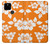 W2245 Hawaiian Hibiscus Orange Pattern Case Cover Custodia e Flip Case per Google Pixel 4a 5G