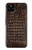 W2850 Brown Skin Alligator Graphic Printed Case Cover Custodia e Flip Case per Google Pixel 4a 5G