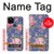 W3265 Vintage Flower Pattern Case Cover Custodia e Flip Case per Google Pixel 4a 5G