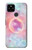 W3709 Pink Galaxy Case Cover Custodia e Flip Case per Google Pixel 4a 5G