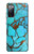 W2685 Aqua Turquoise Gemstone Graphic Printed Case Cover Custodia e Flip Case per Samsung Galaxy S20 FE