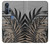 W3692 Gray Black Palm Leaves Case Cover Custodia e Flip Case per Motorola Edge+