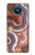 W3034 Colored Marble Texture Printed Case Cover Custodia e Flip Case per Nokia 8.3 5G