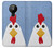 W3254 Chicken Cartoon Case Cover Custodia e Flip Case per Nokia 5.3