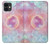 W3709 Pink Galaxy Case Cover Custodia e Flip Case per iPhone 11