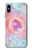 W3709 Pink Galaxy Case Cover Custodia e Flip Case per iPhone X, iPhone XS