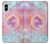 W3709 Pink Galaxy Case Cover Custodia e Flip Case per iPhone X, iPhone XS